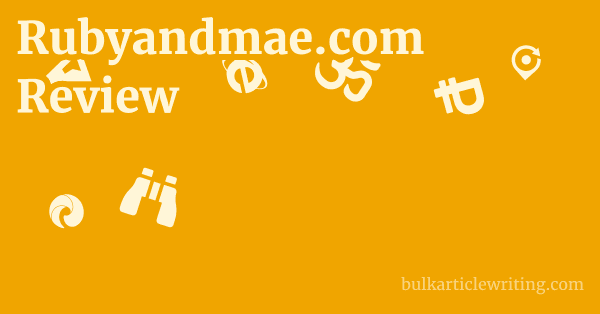 Rubyandmae.com Review 1 by