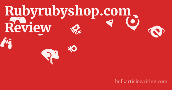 Rubyrubyshop.com Review 1 by