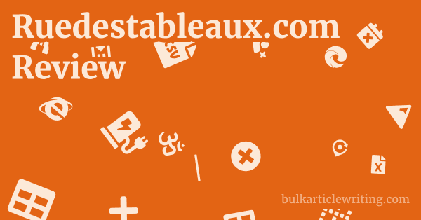 Ruedestableaux.com Review 1 by