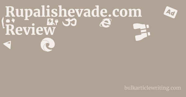 Rupalishevade.com Review 1 by