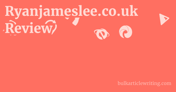 Ryanjameslee.co.uk Review 1 by