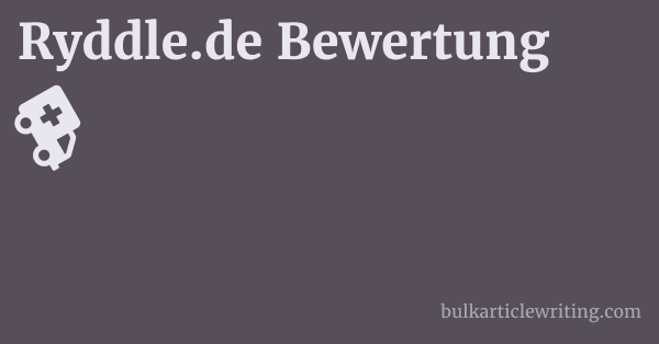 Ryddle.de Bewertung 1 by
