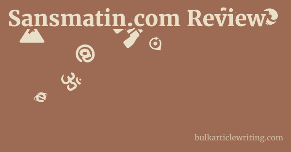Sansmatin.com Review 1 by