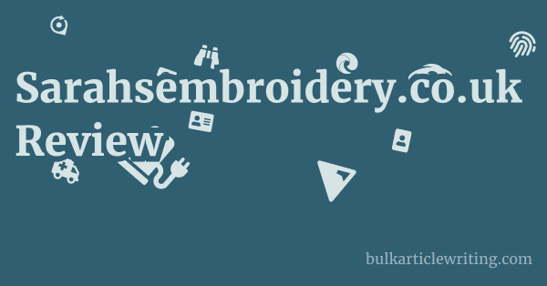 Sarahsembroidery.co.uk Review 1 by