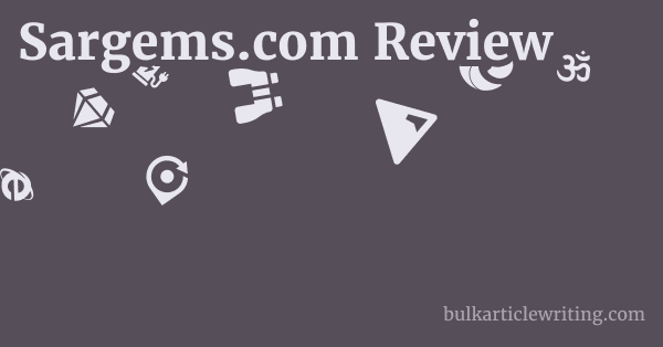 Sargems.com Review 1 by