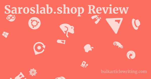 Saroslab.shop Review 1 by