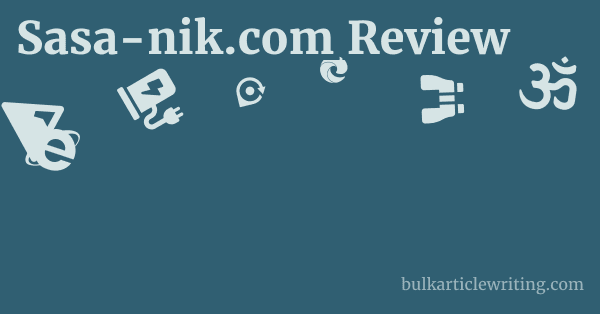 Sasa-nik.com Review 1 by