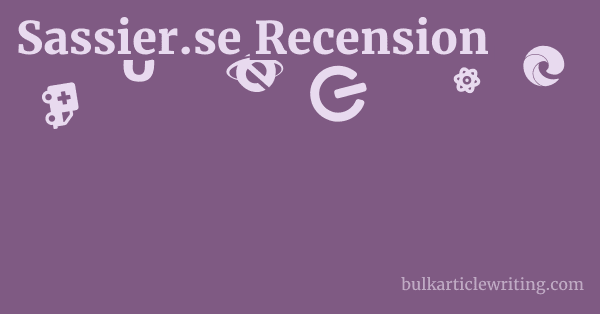 Sassier.se Recension 1 by