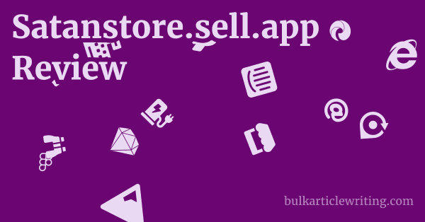 Satanstore.sell.app Review 1 by