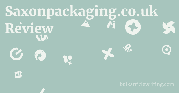 Saxonpackaging.co.uk Review 1 by