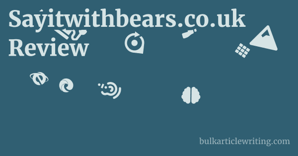 Sayitwithbears.co.uk Review 1 by