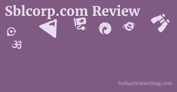 Sblcorp.com Review 1 by