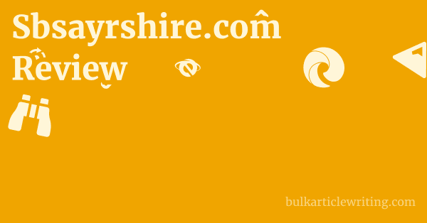 Sbsayrshire.com Review 1 by
