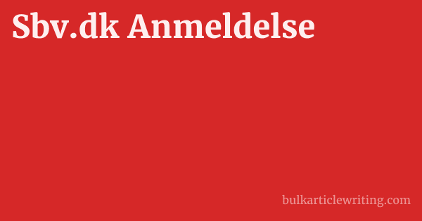 Sbv.dk Anmeldelse 1 by