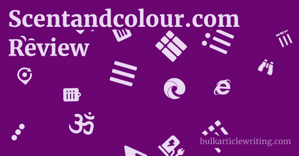 Scentandcolour.com Review 1 by