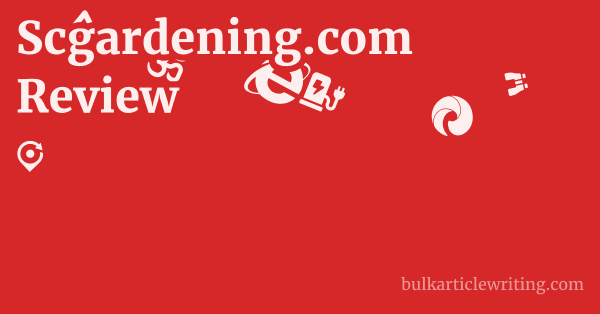Scgardening.com Review 1 by