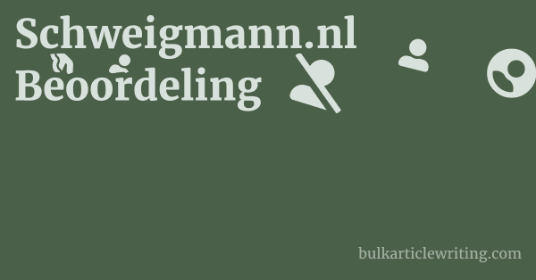 Schweigmann.nl Beoordeling 1 by