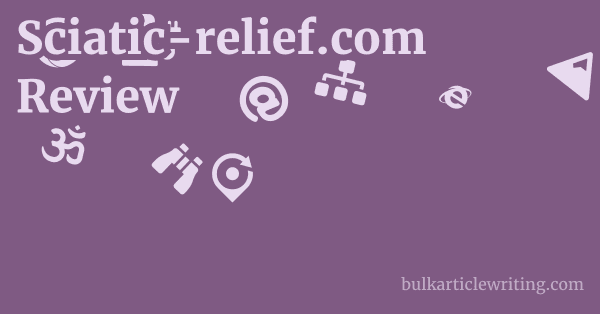 Sciatic-relief.com Review 1 by