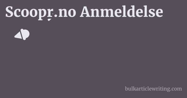 Scoopr.no Anmeldelse 1 by Partners