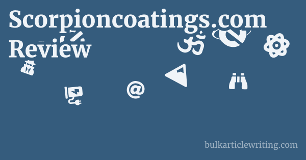 Scorpioncoatings.com Review 1 by
