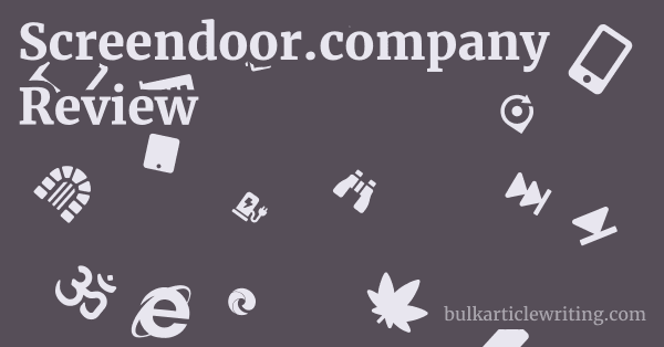 Screendoor.company Review 1 by