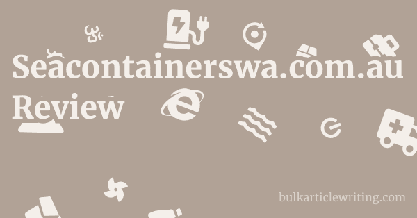 Seacontainerswa.com.au Review 1 by