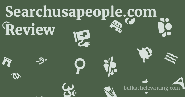 Searchusapeople.com Review 1 by