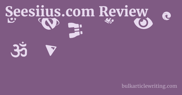 Seesiius.com Review 1 by
