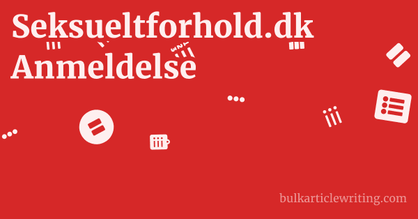 Seksueltforhold.dk Anmeldelse 1 by