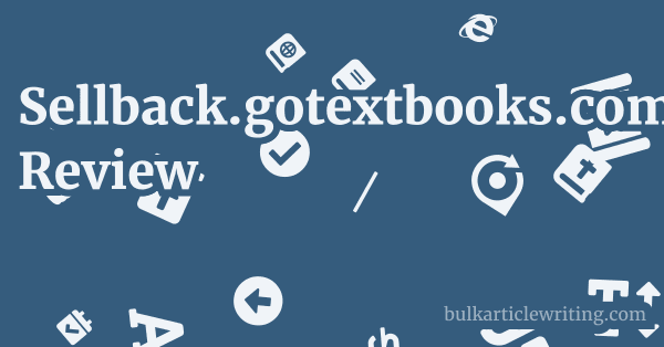 Sellback.gotextbooks.com Review 1 by