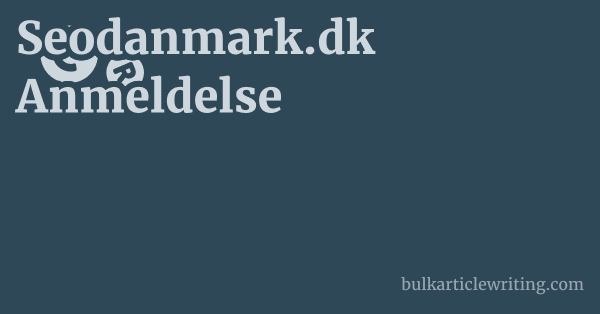 Seodanmark.dk Anmeldelse 1 by