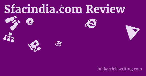 Sfacindia.com Review 1 by