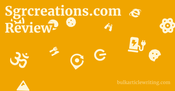 Sgrcreations.com Review 1 by