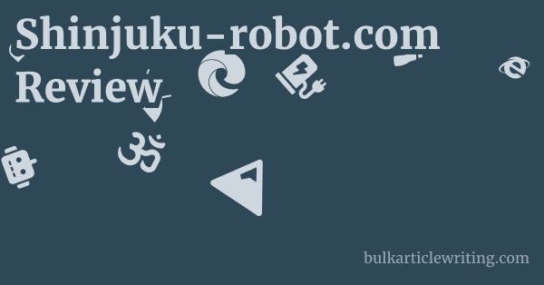 Shinjuku-robot.com Review 1 by