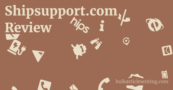 Shipsupport.com Review 1 by