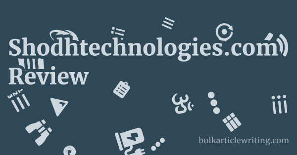 Shodhtechnologies.com Review 1 by