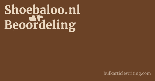 Shoebaloo.nl Beoordeling 1 by