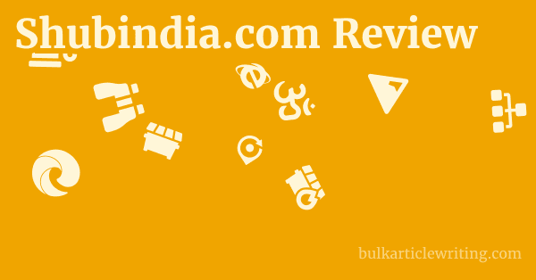 Shubindia.com Review 1 by