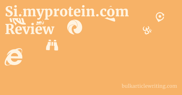 Si.myprotein.com Review 1 by