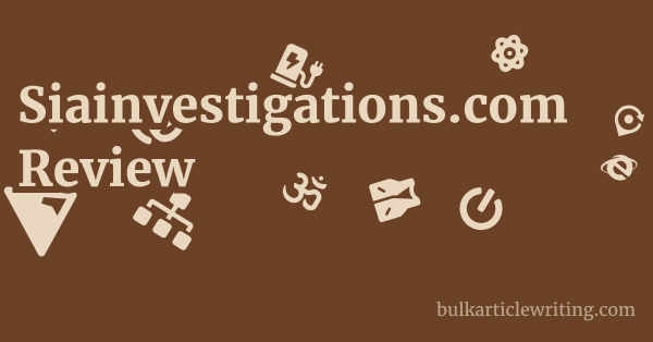 Siainvestigations.com Review 1 by