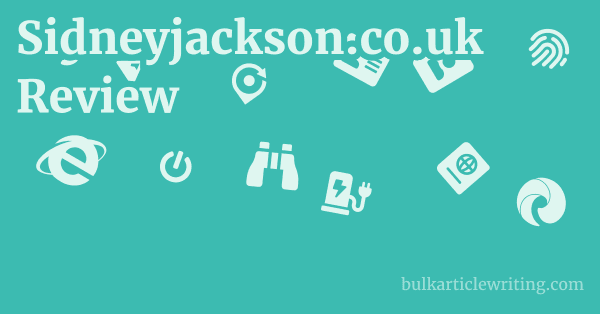 Sidneyjackson.co.uk Review 1 by