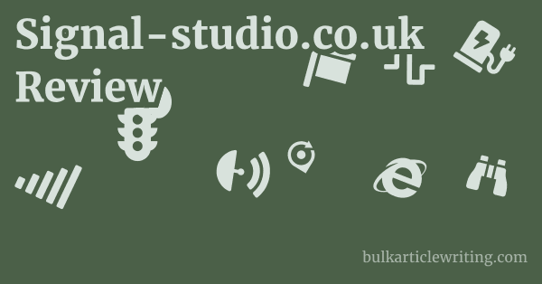 Signal-studio.co.uk Review 1 by