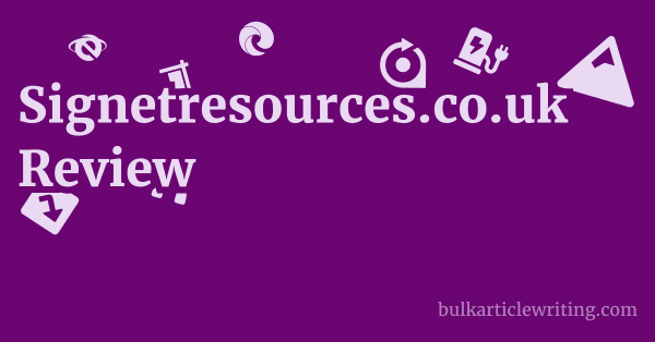 Signetresources.co.uk Review 1 by