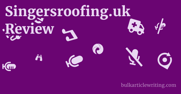 Singersroofing.uk Review 1 by Partners