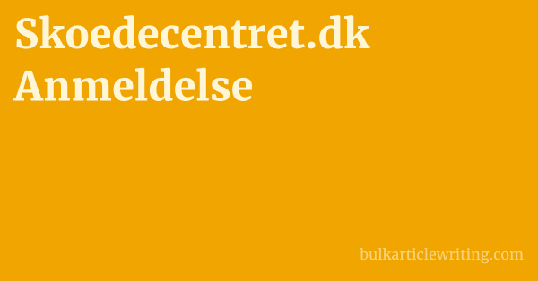 Skoedecentret.dk Anmeldelse 1 by Partners