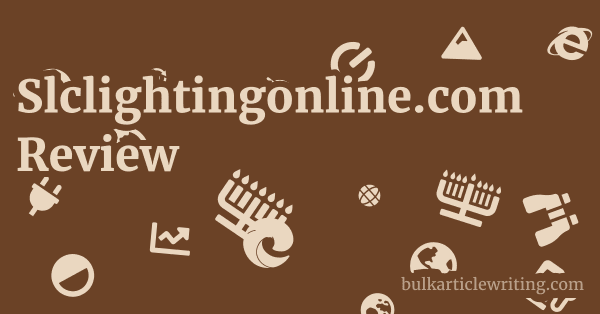 Slclightingonline.com Review 1 by
