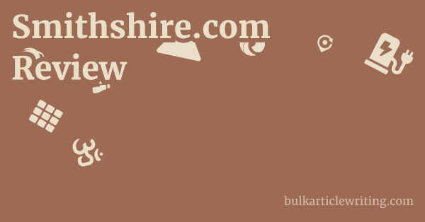 Smithshire.com vs. Competitors 1 by