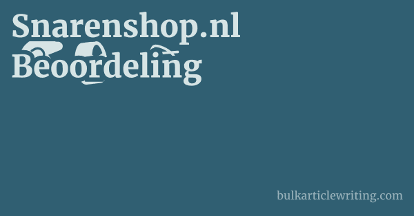 Snarenshop.nl Beoordeling 1 by