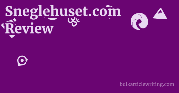 Sneglehuset.com Review 1 by