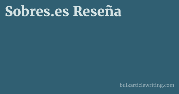 Sobres.es Reseña 1 by